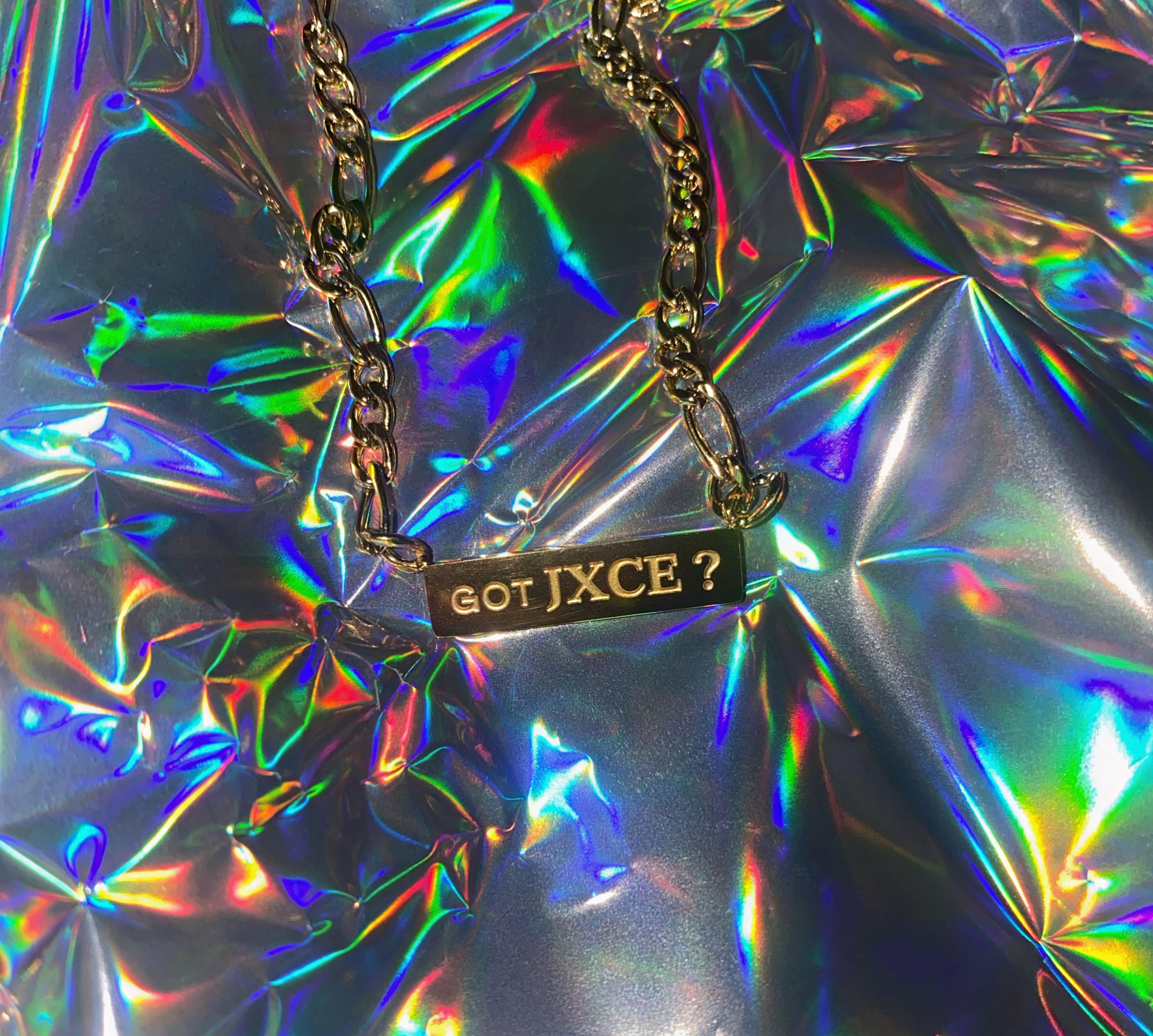 JXCE Nameplate Bar Necklace